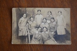 F2011 Photo Romania Group Of Students School Girls Scoala Eleve 1910-1920 - Photographie