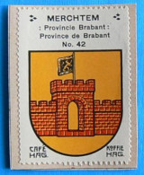 Brabant N042 Merchtem Timbre Vignette 1930 Café Hag Armoiries Blason écu TBE - Tee & Kaffee