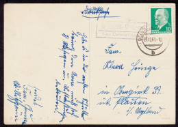 TIRSCHENDORF-WILLITZGRÜN über OELSNITZ Vogtland = Mühlental 1961 LANDPOSTSTEMPEL Blau 10Pf-Ulbricht Bedarf > Oberpirk - Lettres & Documents