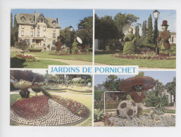 Pornichet, Hotel De Ville Et Jardins Fleuris - Couleurs De Bretagne (couple Mexique Ballon Foot Paon...) - Pornichet