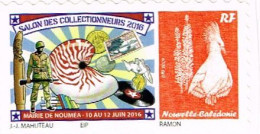 Nouvelle Caledonie France Timbre Personnalise Salon Collectionneurs Noumea 2016 Nautile Uniforme UNC - Unused Stamps