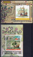 Guinea Equat. 1974, Magellan, Columbus, Old Sailing, BF +BF IMPERFORATED - Christophe Colomb