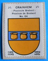 Brabant N064 Crainhem Kraainem Timbre Vignette 1930 Café Hag Armoiries Blason écu TBE - Tea & Coffee Manufacturers