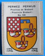 Brabant N068 Perwez Perwijs Timbre Vignette 1930 Café Hag Armoiries Blason écu TBE - Thee & Koffie