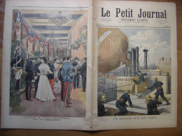 1894 LE PETIT JOURNAL 184 Un Ballon Sur Les Toits Bal Au Trocadéro - 1850 - 1899