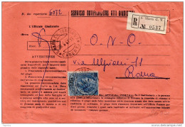 1961  LETTERA RACCOMANDATA  CON ANNULLO S.M. CAPUA VETERE CASERTA - 1961-70: Storia Postale