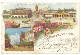 RUS 54 - 22247 ROSTOV On DON, Litho, Russia - Old Postcard - Used - Rusland