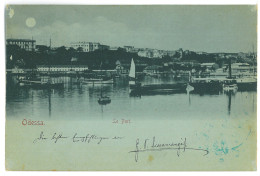 UK 19 - 23312 ODESSA, Harbor, Ships, Litho, Ukraine - Old Postcard - Used - 1898 - Oekraïne