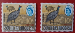 SOUTHERN RHODESIA MNH SACC 106 WITH TAIL FEATHER FLAW - Zuid-Rhodesië (...-1964)