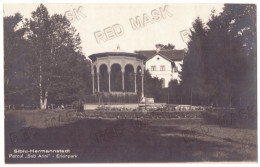 RO 79 - 21083 SIBIU, Park, Romania - Old Postcard, Real Photo - Used - 1929 - Romania