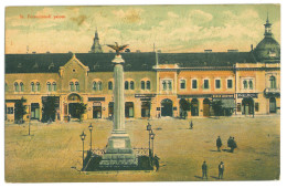 RO 79 - 24299 DEJ, Cluj,  Market, Statue, Romania - Old Postcard - Used - 1909 - Rumänien