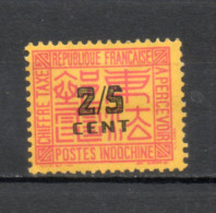 INDOCHINE  TAXE    N° 58  NEUF AVEC CHARNIERE   0.20€   CHIFFRE - Timbres-taxe