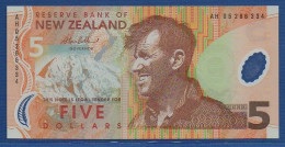 NEW ZEALAND  - P.185b – 5 Dollars 2005 UNC, S/n AH05 286334 - Nueva Zelandía