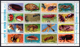 Guinea Equat. 1978, Insects, Sheetlet - Beetles