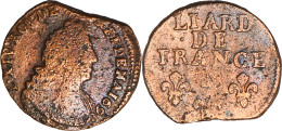 FRANCE - 1698 - LIARD DE FRANCE Louis XVI - Besançon - 16-097 - 1643-1715 Ludwig XIV.