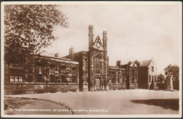 The Grammar School Of Queen Elizabeth, Wakefield, C.1940s - RP Postcard - Altri & Non Classificati