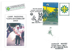 SC 50 - 1275 Scout ROMANIA, Special Stamp With Vignette - Cover - Used - 2003 - Cartas & Documentos