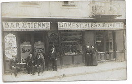 D 06  Carte Photo Devanture Commerce Bar Etienne FARAUT Dans Le 06  N0172 - Autres & Non Classés