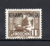 KOUANG TCHOU   N° 102  NEUF AVEC CHARNIERE COTE  0.30€   JONQUE BATEAUX - Neufs