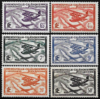 Nouvelle Calédonie 1938/40 - Yvert N° PA 29/34 - Michel N° 207/212 ** (+20%) - Ungebraucht