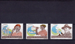 Guinea Equat. 1990, Scout, 3val - Nuovi