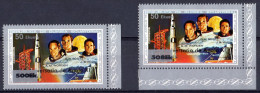 Guinea Equat. 1980, Space, 10th Apollo XV, Overp. With Error 508EK, 2val - Oddities On Stamps