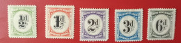 SWA 1931 POSTAGE DUES- MH SET OF 5-CV R425-SACC D46-D50 - Südwestafrika (1923-1990)