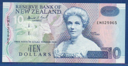 NEW ZEALAND  - P.182b – 10 Dollars ND (1994) UNC, S/n EM825965 - Nueva Zelandía