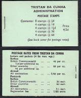 G0011 Tristan Da Cunha 1970, SG SB4 Stamp Booklet Revised Postage Rates MNH, Panes Inverted - Tristan Da Cunha