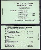 G0010 Tristan Da Cunha 1970, SG SB4 Stamp Booklet Revised Postage Rates MNH, Panes Upright - Tristan Da Cunha
