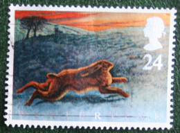 Animals In Winter Hare (Mi 1372) 1992 Used Gebruikt Oblitere ENGLAND GRANDE-BRETAGNE GB GREAT BRITAIN - Usados