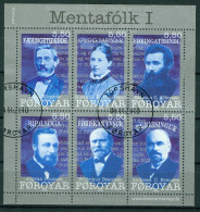 Bm Faroe Islands 2008 MiNr 640-645 Block 23 Sheet Used | Cultural Personlities #kar-1506c - Isole Faroer