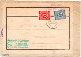 1946, Landpost Stpl. GÖDENSTORF über Winsen Auf Brief M. 2 Versch. 12 Pf. - Briefe U. Dokumente