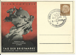 DR PP122-C70-02, 3 Pf. Privat Ganzsache Tag Der Briefmarke M. Abb. UPU Denkmal - Covers & Documents