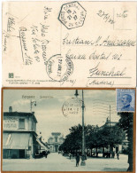 Italien 1922, 25 C. Bilds. Auf AK V. Bergamo N. Funchal Madeira. Destination! - Ohne Zuordnung