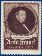 K.F.H. Stadtländer, Bürgermeister V. Bremen, Vignette. #S739 - Brême