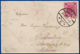 Österreich 1904, Linz (Oö), Zierbrief M. Blümchenmuster. #S833 - Covers & Documents