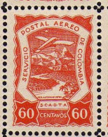 Colombie - (1921-23) -  P A  60 C. Avion En Vol - Paysage - S.C.A.D.T.A. Neufs* - - Colombia