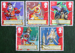 Sir Arthur Sullivan, Komponist (Mi 1409-1413) 1992 Used Gebruikt Oblitere ENGLAND GRANDE-BRETAGNE GB GREAT BRITAIN - Used Stamps
