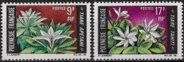 POLYNESIE FRANCAISE - FLEURS - N° 64 ET 65 - NEUF* - Unused Stamps
