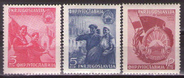 Yugoslavia 1949 - 5th Anniversary Of Macedonia, Mi 572-574 - MNH**VF - Ongebruikt