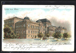 Lithographie Wien, Darstellung Der Universität  - Autres & Non Classés