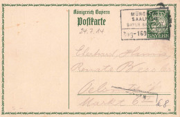 Bahnpost (Ambulant; R.P.O./T.P.O.) München-Saalfeld (ZA2393) - Covers & Documents