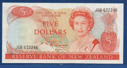 NEW ZEALAND  - P.171b – 5 Dollars ND (1981- 1992) XF (pressed), S/n JGB632246 - Nouvelle-Zélande