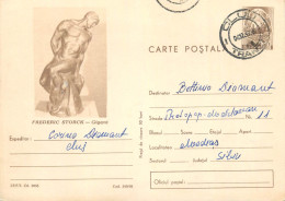 Postal Stationery Postcard Romania Frederick Storck Giant Statue - Rumänien