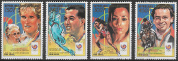 CENTRAFRIQUE - VAINQUEURS AUX JEUX OLYMPIQUES DE SEOUL EN 1988 - N° 803 A 805 ET PA 381B - NEUF** MNH - Zomer 1988: Seoel