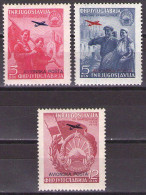 Yugoslavia 1949 - Airmail 5th Anniversary Of Macedonia, Mi 575-577 - MNH**VF - Unused Stamps