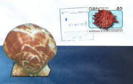 Timbre Coquillage : "Spondylus Aurantium"  Sur Lettre Cienfuegos (Cuba) - Coneshells