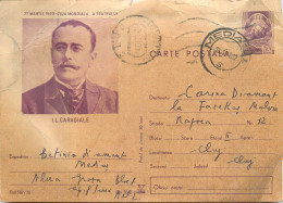 Postal Stationery Postcard Romania I.L. Caragiale - Roumanie
