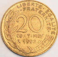 France - 20 Centimes 1992, KM# 930 (#4277) - 20 Centimes